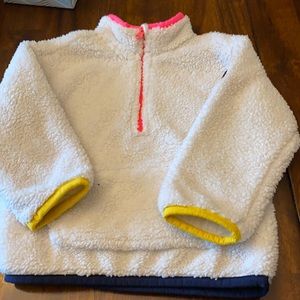 Gap white fleece pullover